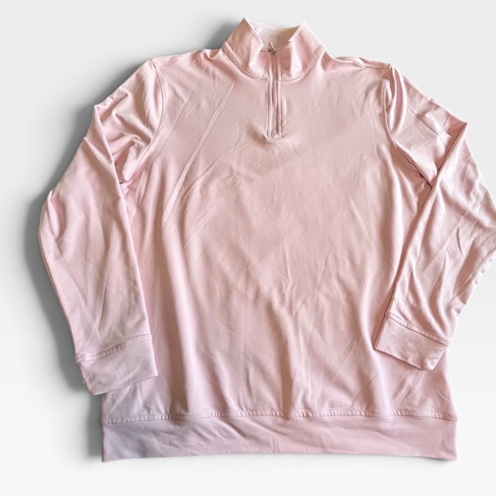 Kenneth Cole Golf Mens XXL Quarter Zip Pullover Orchid Pink KH9D63PJ90P5 NEW